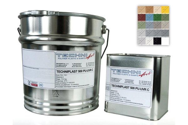 Techniplast 500 PU-UVR C - barwna żywica poliuretanowa 8 kg