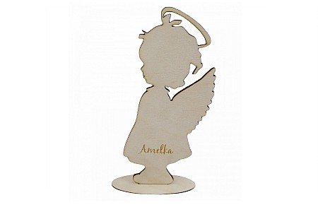 Anioł stróż aniołek dziewczynka prezent komunia chrzciny.