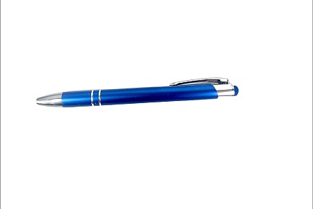 Długopis metalowy z grawerem + Touch Pen Niebieski