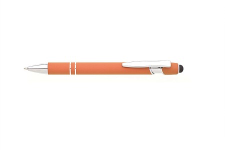 Długopis metalowy z grawerem + Touch Pen Pomarańczowy