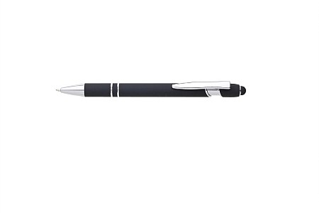 Długopis metalowy z grawerem + Touch Pen Czarny